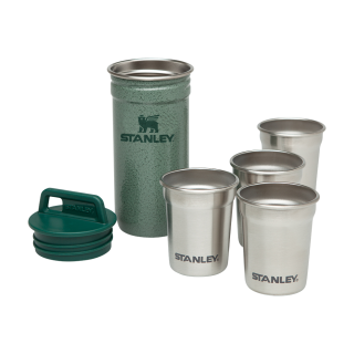 Набір Stanley Adventure Combo Hammertone Green: фляга та 4 рюмки