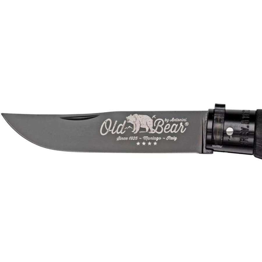 Ніж Old Bear Total Black XL, 1.4060 steel, wood handle,, black
