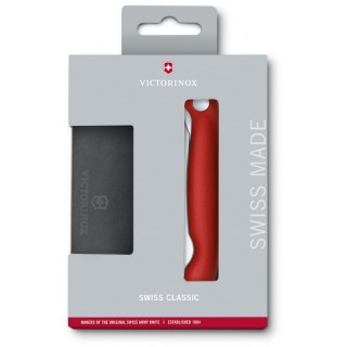 Набор кухонный Victorinox SwissClassic Cutting Board Set 2шт з черв. ручкою (складаний ніж, дошка для нарізання)