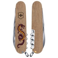 Ніж Victorinox Spartan Zodiac 91мм,12функ ,Дерев'яний дракон