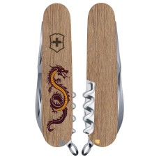 Ніж Victorinox Spartan Zodiac 91мм,12функ ,Дерев'яний дракон