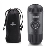 Портативна еспресо-кавоварка Wacaco Nanopresso сіра, механічна, для меленої кави
