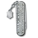 Ніж Victorinox Classic Brilliant Damast 58мм,5функ,дамаск + брелок-лого