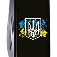 Складаний ніж Victorinox CLIMBER UKRAINE Герб України з квітковим прапором 1.3703.3_T1280u