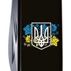 Складаний ніж Victorinox CLIMBER UKRAINE Герб України з квітковим прапором 1.3703.3_T1280u