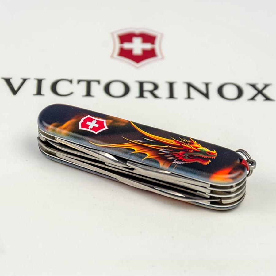 Ніж Victorinox Huntsman Zodiac 91мм,15функ ,Фантастичний дракон