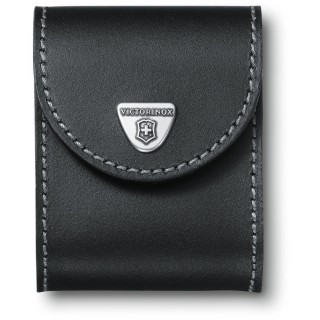 Чохол на пояс Victorinox 91мм шкір.чорн на липучці для Swisschamp XAVT,XXL