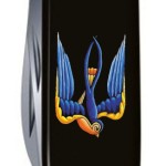 Ніж Victorinox Spartan Ukraine 91мм,12функ,чорн ,Ластівка