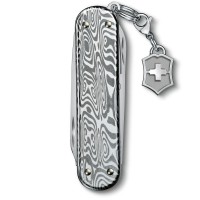 Ніж Victorinox Classic Brilliant Damast 58мм,5функ,дамаск + брелок-лого