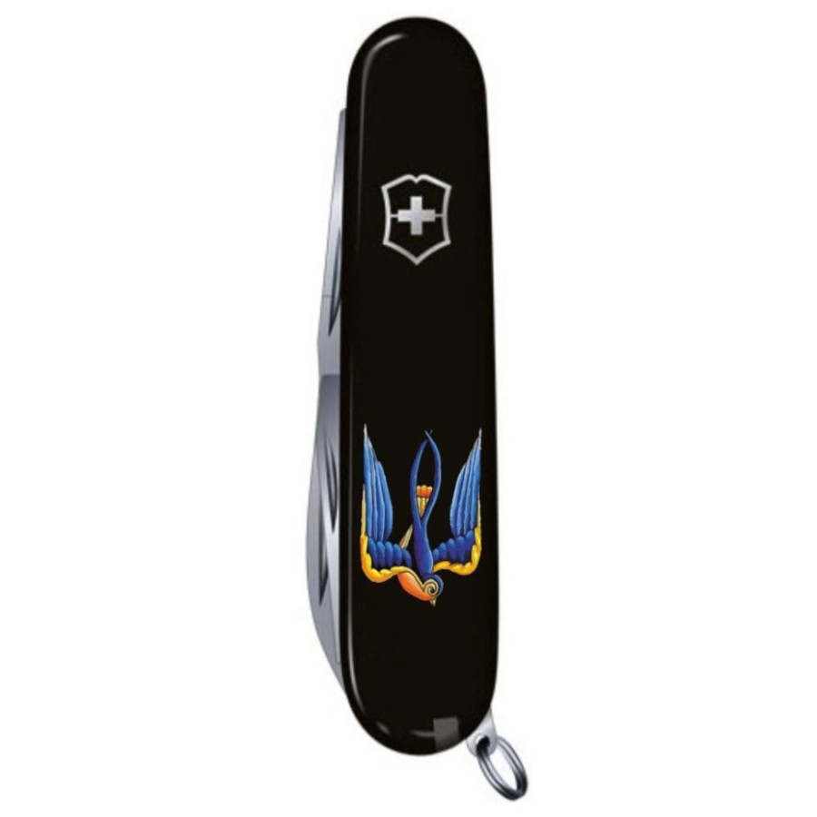 Ніж Victorinox Spartan Ukraine 91мм,12функ,чорн ,Ластівка