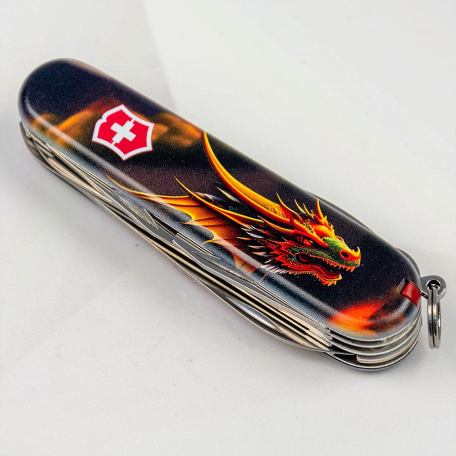 Ніж Victorinox Huntsman Zodiac 91мм,15функ ,Фантастичний дракон
