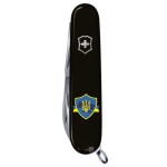 Складаний ніж Victorinox SPARTAN UKRAINE Тризуб на щиті зі стрічкою 1.3603.3_T1070u