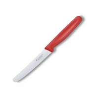 Кухонний ніж Victorinox Tomato&Sausage лезо 11см хвил. з черв. ручкою