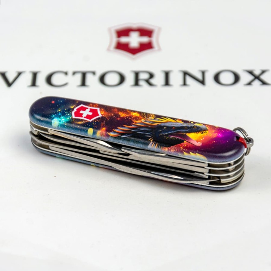 Ніж Victorinox Huntsman Zodiac 91мм,15функ ,Зірковий дракон