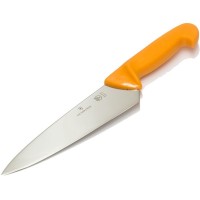 Кухонний ніж Victorinox Swibo Carving лезо 21см з жовт. ручкою