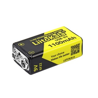 USB акумулятор Крона LiitoKala Type C на 1100 мАг 9V
