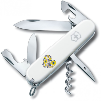 Ніж Victorinox Spartan Ukraine 91мм,12функ,біл ,Квіткове серце