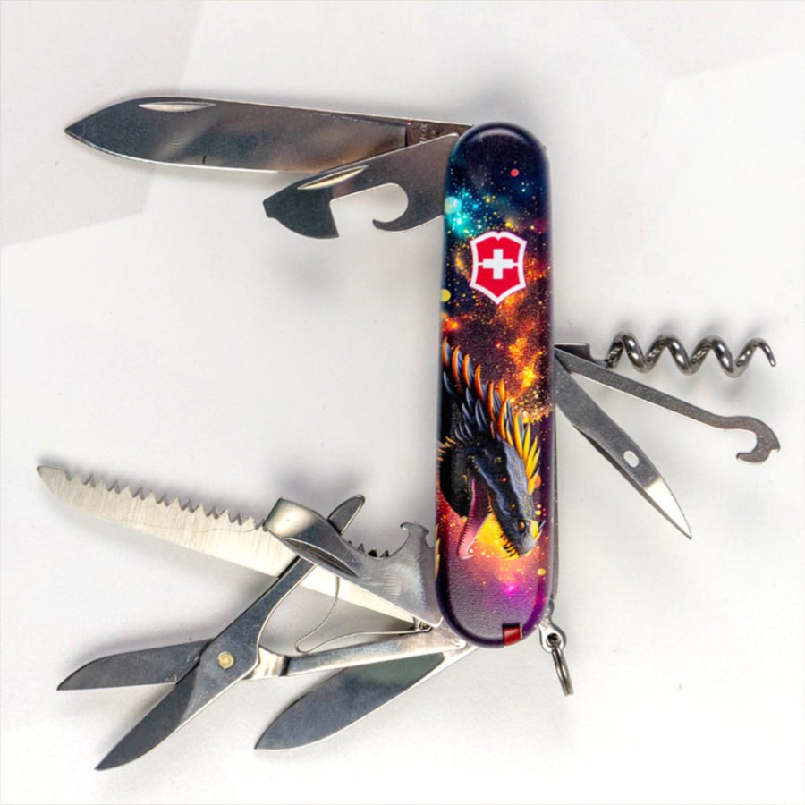 Ніж Victorinox Huntsman Zodiac 91мм,15функ ,Зірковий дракон