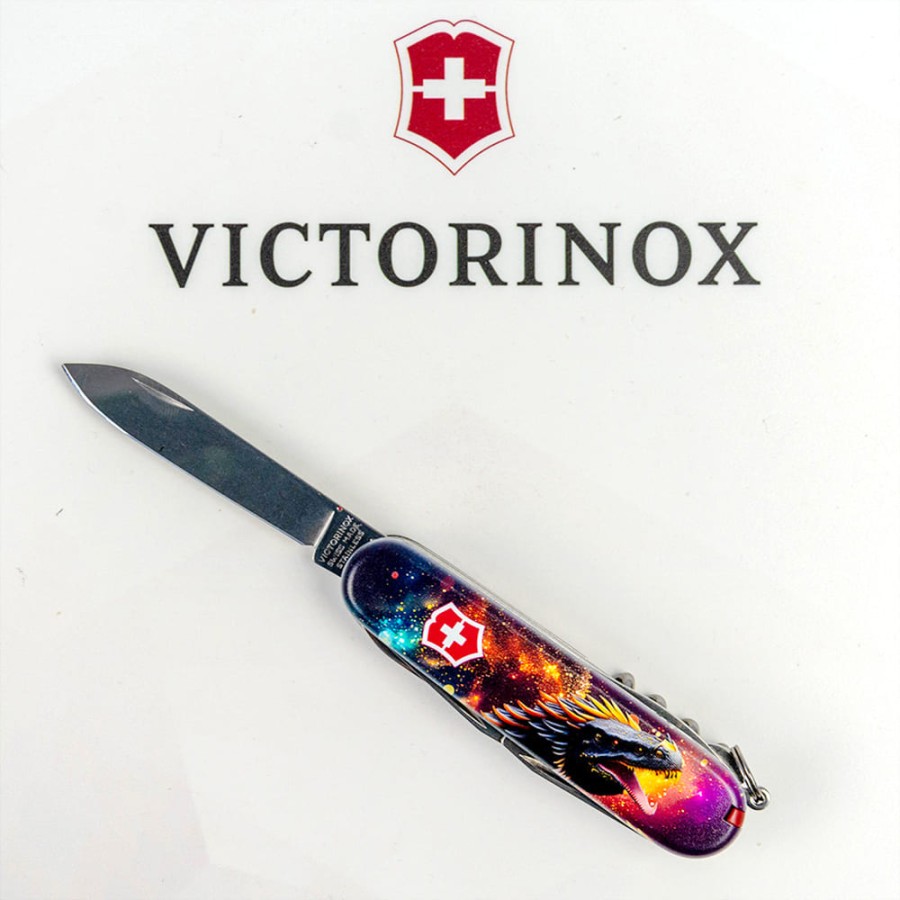 Ніж Victorinox Huntsman Zodiac 91мм,15функ ,Зірковий дракон