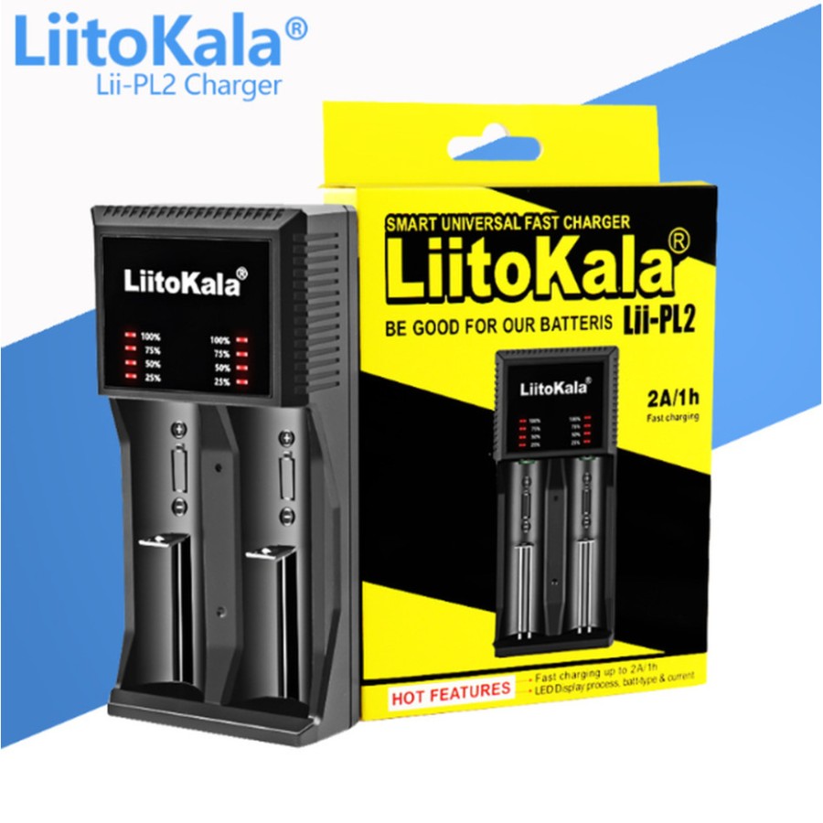 Універсальний зарядний пристрій LiitoKala Lii-PL2 EU на 2 канали