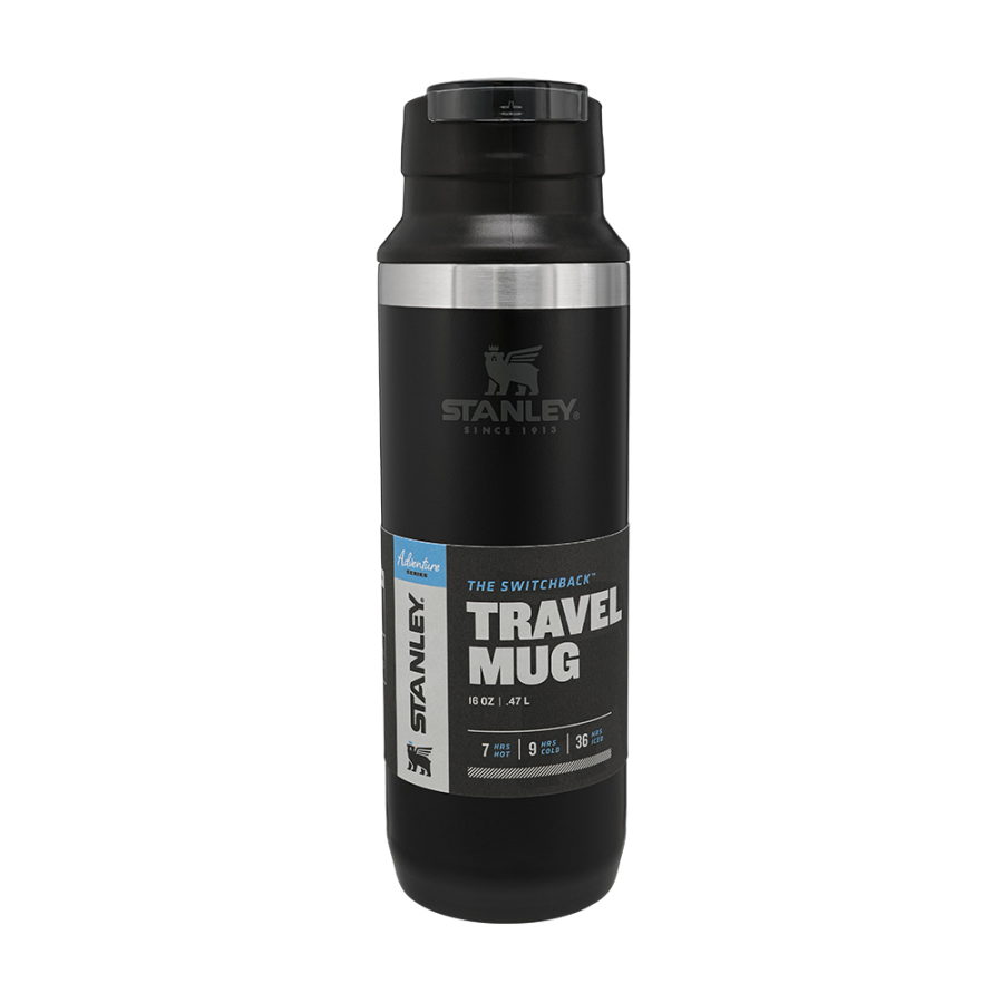 Термокухоль Stanley Mountain Switchback Matte, 0.47 л чорна (6939236334259)