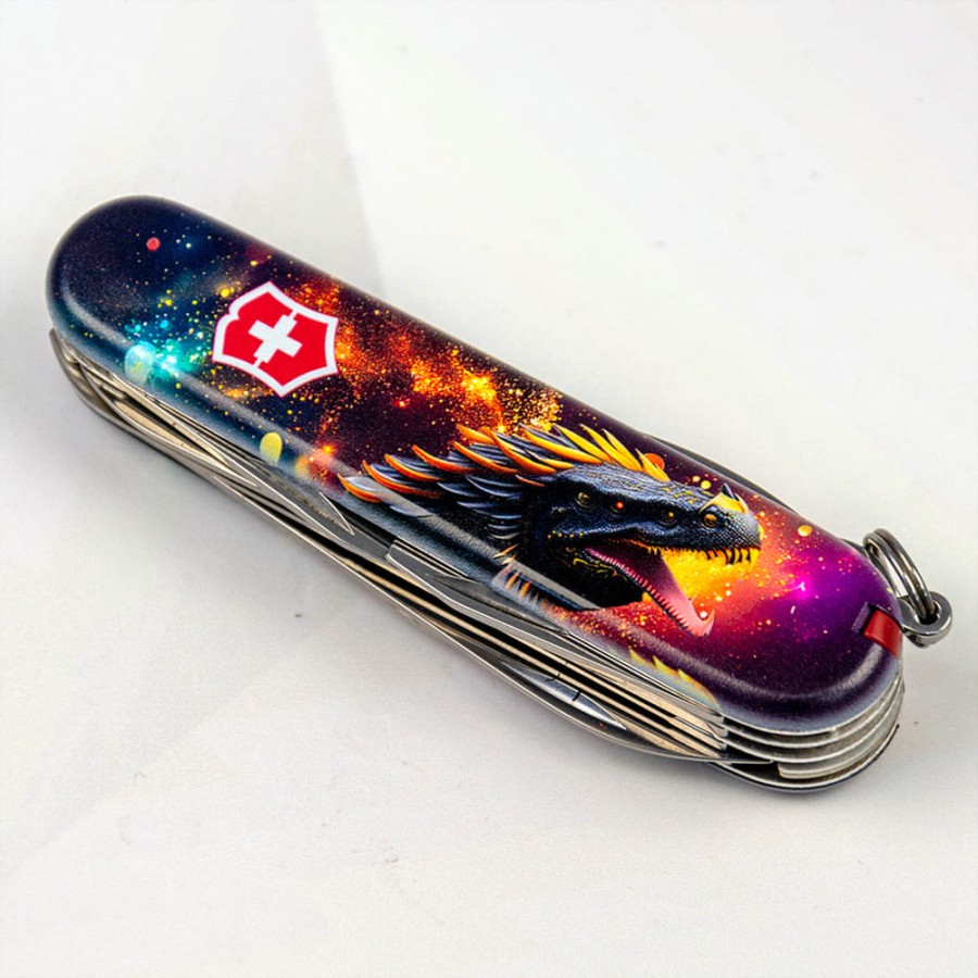 Ніж Victorinox Huntsman Zodiac 91мм,15функ ,Зірковий дракон