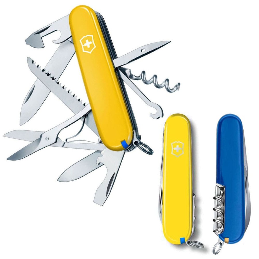 Ніж Victorinox Huntsman Ukraine 91мм,15функ,жовт-син
