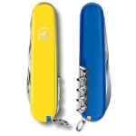 Ніж Victorinox Huntsman Ukraine 91мм,15функ,жовт-син