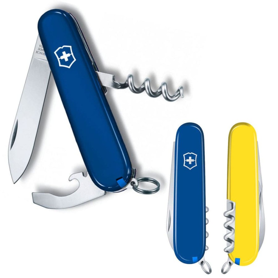 Ніж Victorinox Waiter Ukraine 84мм,9функ,син-жовт