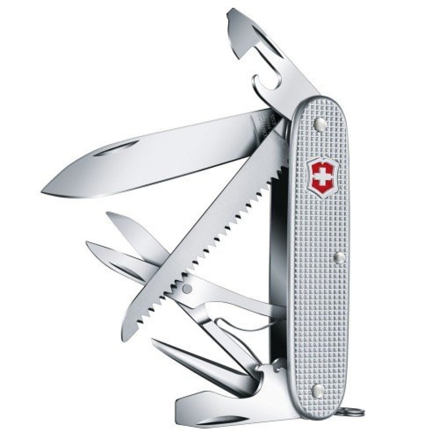 Ніж Victorinox Farmer X 93мм,10функ,ріфл.срібл