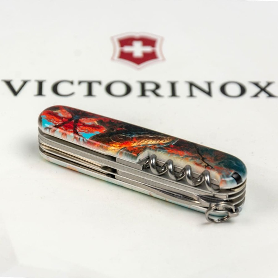 Ніж Victorinox Huntsman Zodiac 91мм,15функ ,Бойовий дракон