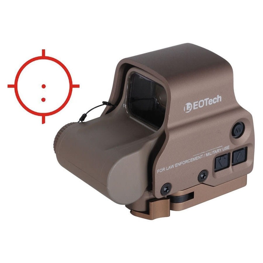 Приціл коліматорний EOTech 68MOA/1MOA пісочного кольору, з 2 точками, сумісний з NV (EXPS3-2TAN)