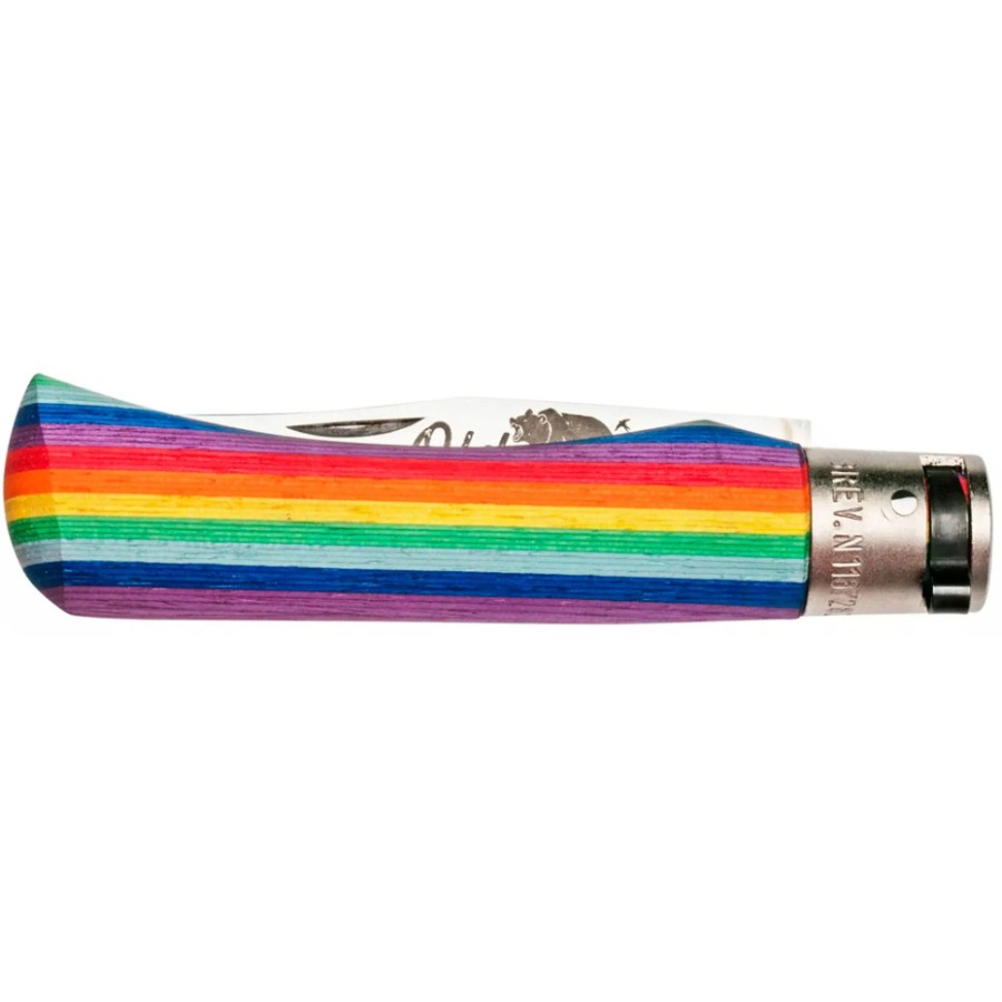 Ніж Old Bear Rainbow L, 420 steel, wood handle,, rainbow