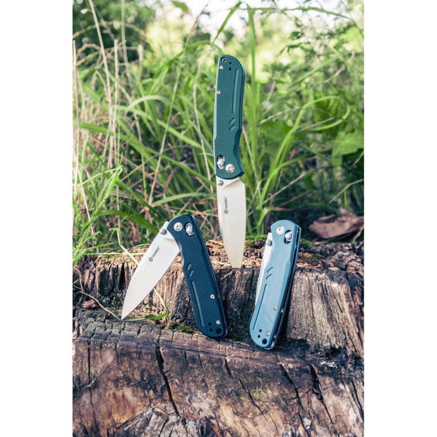 Ніж складаний туристичний Ganzo G771 (8.8 см) D2 / G10 чорний