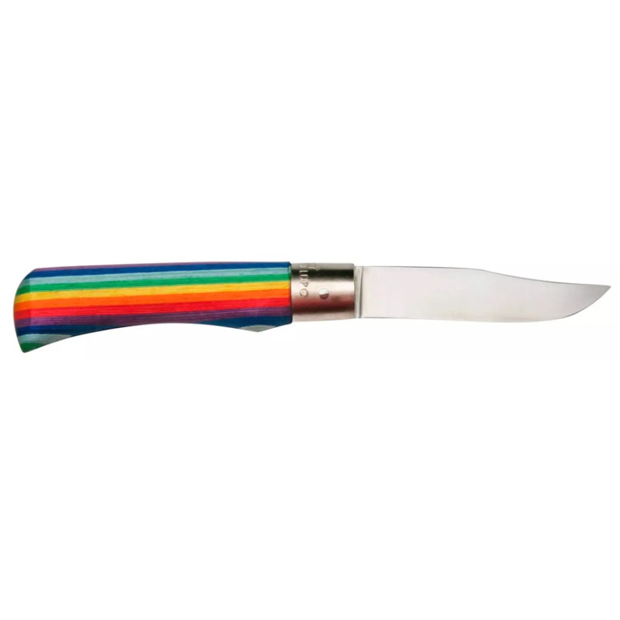 Ніж Old Bear Rainbow L, 420 steel, wood handle,, rainbow
