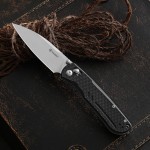 Ніж складаний туристичний Ganzo G771 (8.8 см) D2 / G10 чорний