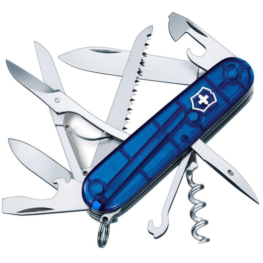 Ніж Victorinox Huntsman Ukraine 91мм,15функ,син.прозор-жовт.прозор