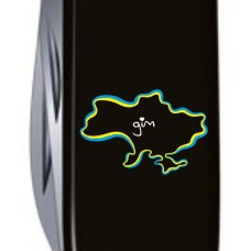 Складаний ніж Victorinox SPARTAN UKRAINE Кордони України + Дім 1.3603.3_T1290u