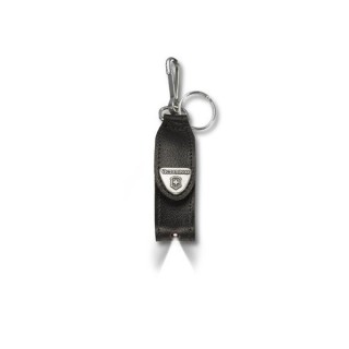Чохол з карабіном Victorinox 58мм шкір.чорн