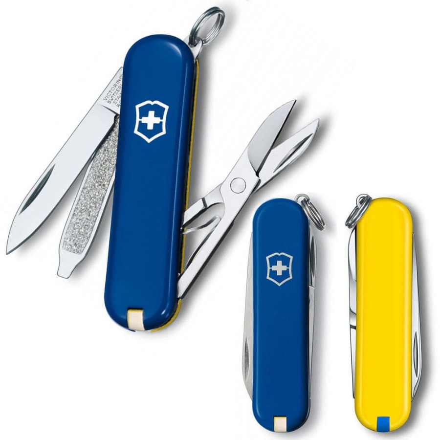 Ніж Victorinox Classic SD Ukraine 58мм,7функ,син-жовт