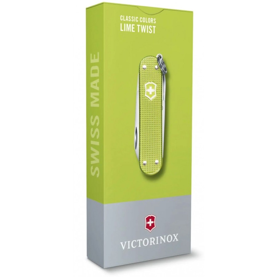 Ніж Victorinox Classic SD Alox Colors Lime Twist 58мм,5функ,ріфл.зел