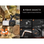 Акумуляторна ланцюгова пила Litheli, живлення від павербанку (2 шт УМБ Litheli Power Bank 10000 mAh, 45 W, 2А в комплекті)