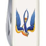 Ніж Victorinox Spartan Ukraine 91мм,12функ,біл ,Ластівка