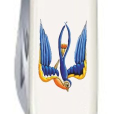 Ніж Victorinox Spartan Ukraine 91мм,12функ,біл ,Ластівка