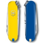 Ніж Victorinox Classic SD Ukraine 58мм,7функ,жовт-син