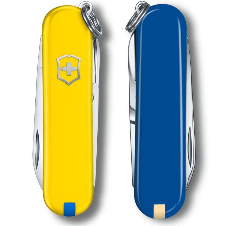 Ніж Victorinox Classic SD Ukraine 58мм,7функ,жовт-син