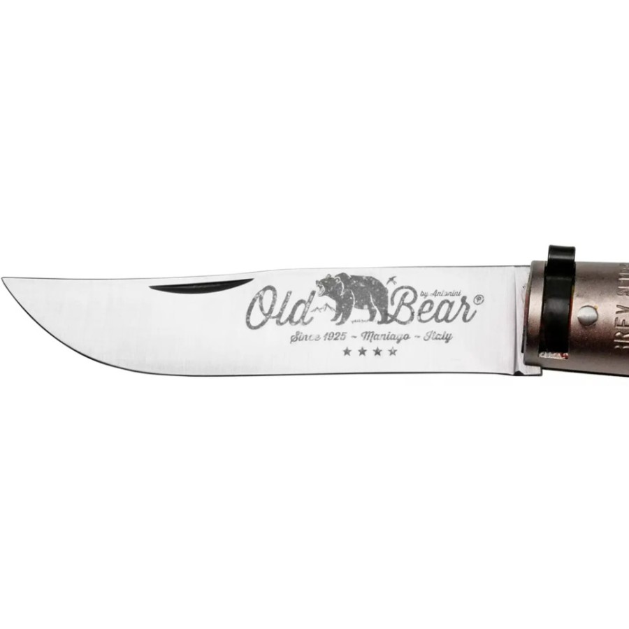 Ніж Old Bear Rainbow XL, 420 steel, wood handle,, rainbow