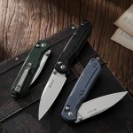 Ніж складаний туристичний Ganzo G771 (8.8 см) D2 / G10 зелений