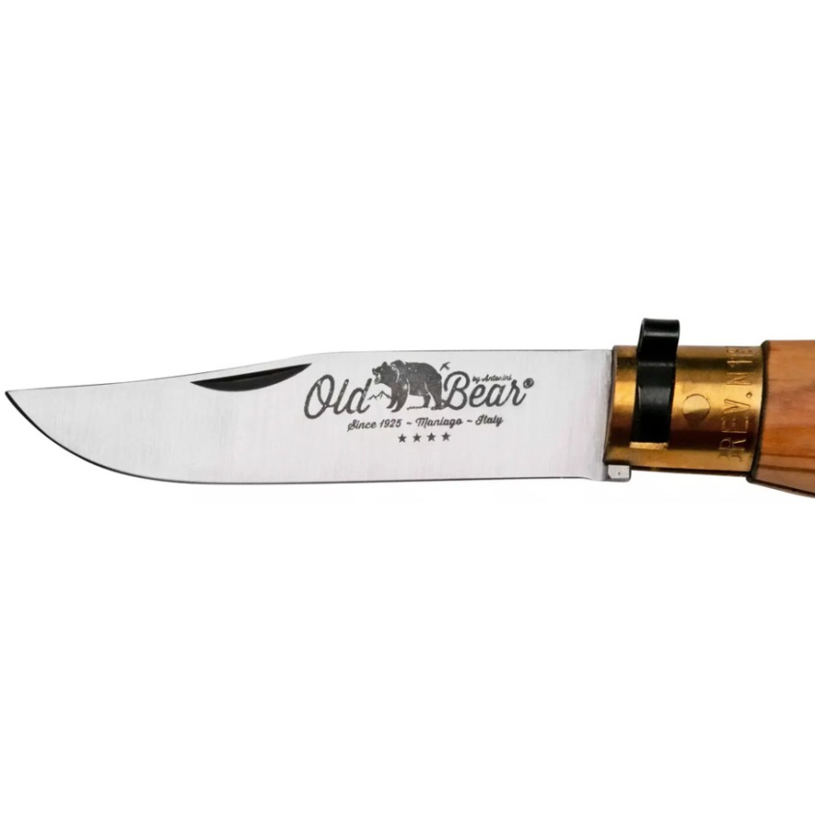 Ніж Old Bear Gift Box - Classic M, sheath in leather, olive