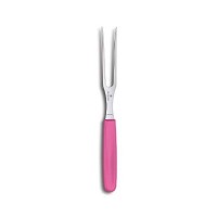 Кухонна виделка Victorinox Carving Flat 15см з рож. ручкою